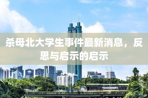 杀母北大学生事件最新消息，反思与启示的启示