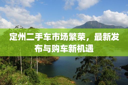 定州二手车市场繁荣，最新发布与购车新机遇