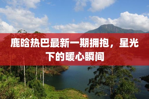 鹿晗热巴最新一期拥抱，星光下的暖心瞬间