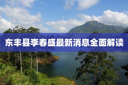 东丰县李春盛最新消息全面解读