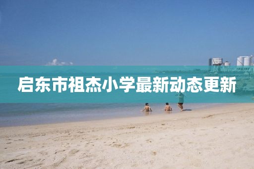 启东市祖杰小学最新动态更新