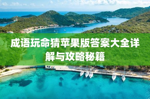 成语玩命猜苹果版答案大全详解与攻略秘籍