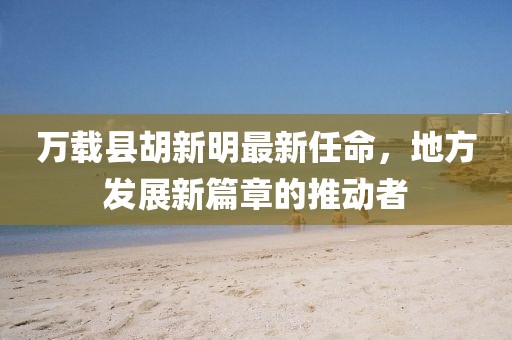 万载县胡新明最新任命，地方发展新篇章的推动者