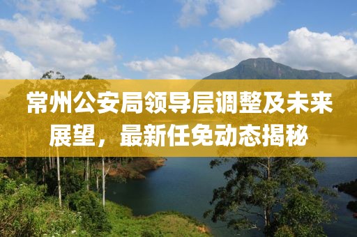 常州公安局领导层调整及未来展望，最新任免动态揭秘