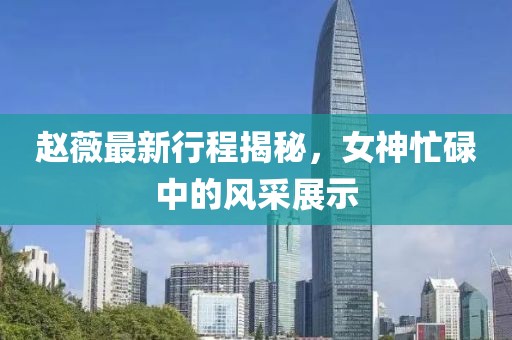赵薇最新行程揭秘，女神忙碌中的风采展示