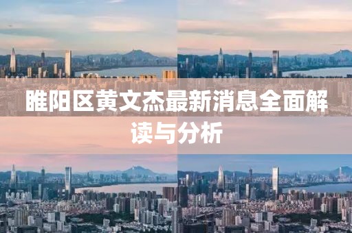 睢阳区黄文杰最新消息全面解读与分析