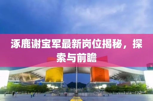 涿鹿谢宝军最新岗位揭秘，探索与前瞻