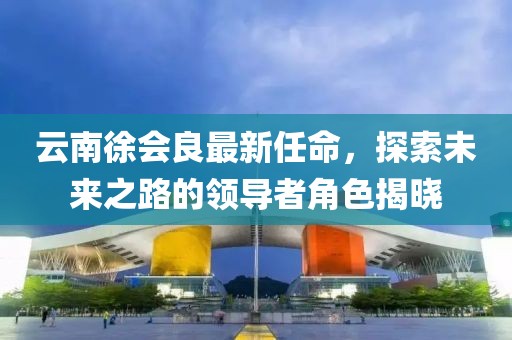 云南徐会良最新任命，探索未来之路的领导者角色揭晓