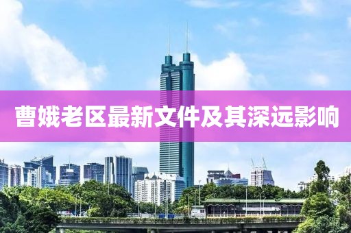 曹娥老区最新文件及其深远影响