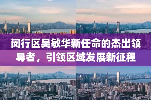 闵行区吴敏华新任命的杰出领导者，引领区域发展新征程