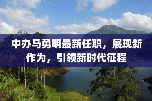 中办马勇明最新任职，展现新作为，引领新时代征程
