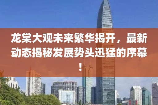 龙棠大观未来繁华揭开，最新动态揭秘发展势头迅猛的序幕！