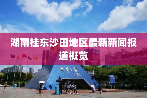 湖南桂东沙田地区最新新闻报道概览
