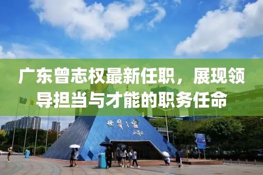 广东曾志权最新任职，展现领导担当与才能的职务任命