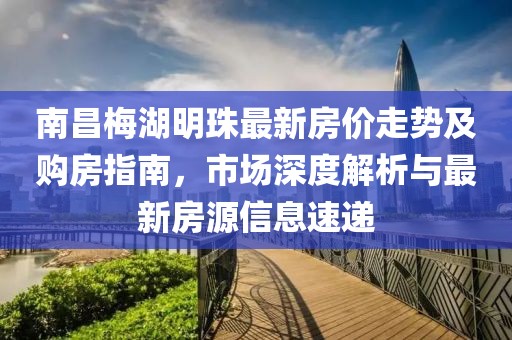 南昌梅湖明珠最新房价走势及购房指南，市场深度解析与最新房源信息速递