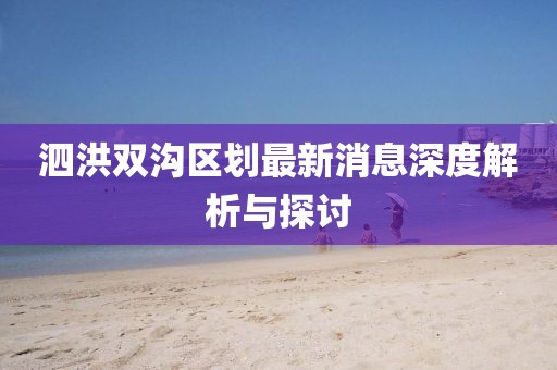 泗洪双沟区划最新消息深度解析与探讨