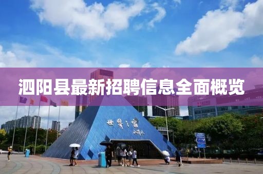 泗阳县最新招聘信息全面概览