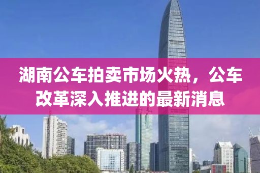 湖南公车拍卖市场火热，公车改革深入推进的最新消息