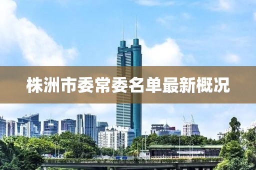 株洲市委常委名单最新概况