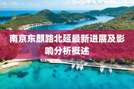 南京东麒路北延最新进展及影响分析概述