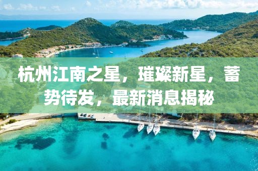 杭州江南之星，璀璨新星，蓄势待发，最新消息揭秘