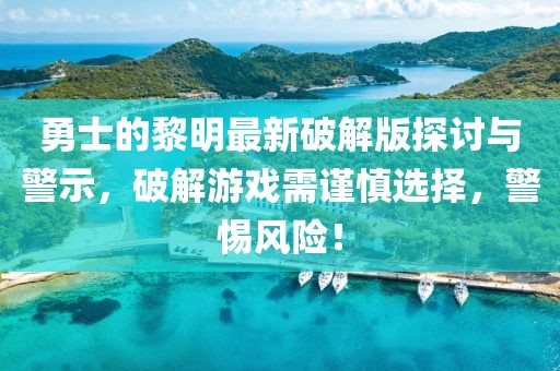 勇士的黎明最新破解版探讨与警示，破解游戏需谨慎选择，警惕风险！