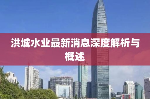 洪城水业最新消息深度解析与概述