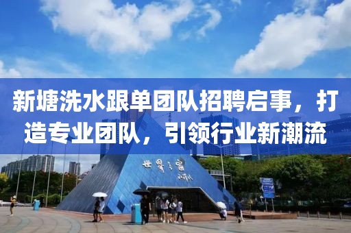 新塘洗水跟单团队招聘启事，打造专业团队，引领行业新潮流