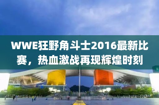 WWE狂野角斗士2016最新比赛，热血激战再现辉煌时刻