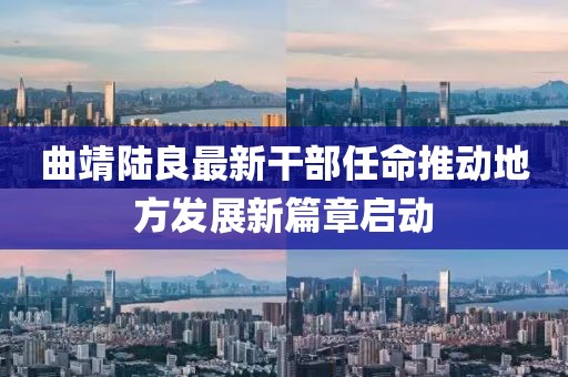 曲靖陆良最新干部任命推动地方发展新篇章启动