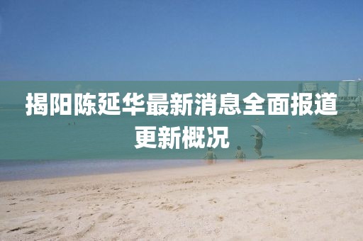 揭阳陈延华最新消息全面报道更新概况