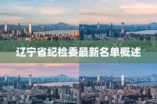 辽宁省纪检委最新名单概述