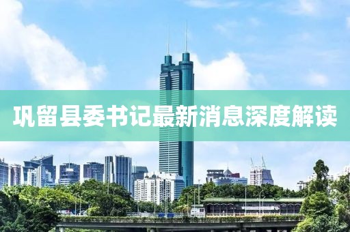 巩留县委书记最新消息深度解读