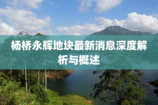 杨桥永辉地块最新消息深度解析与概述