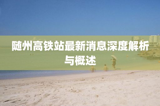 随州高铁站最新消息深度解析与概述