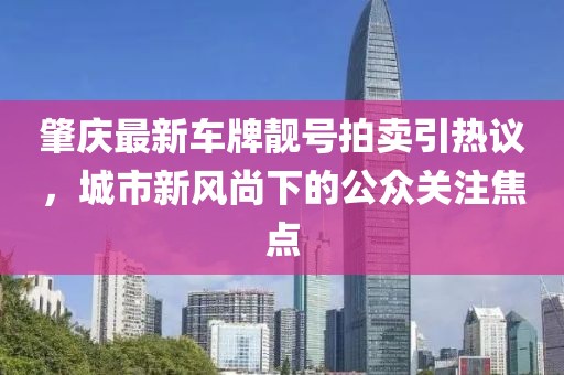 肇庆最新车牌靓号拍卖引热议，城市新风尚下的公众关注焦点