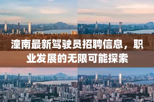 潼南最新驾驶员招聘信息，职业发展的无限可能探索